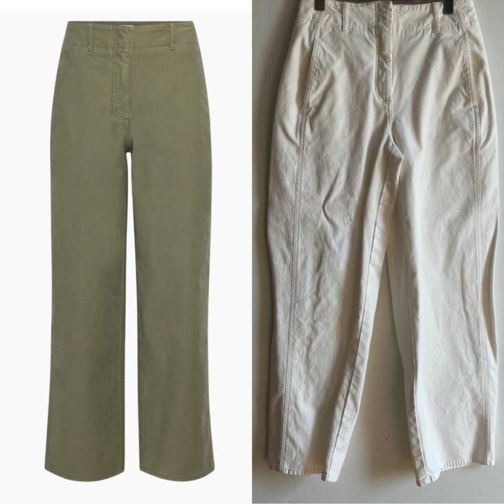 Aritzia Wilfred Free Sz 4 Ascendant White Casual Pants
